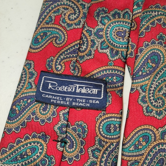 Robert Talbott Carmel by the Sea Pebble Beach 100% Silk Men's Tie - Picture 3 of 7